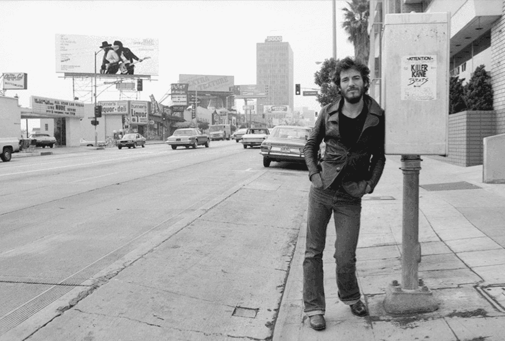 Terry O'Neill, ‘Bruce Springsteen, Sunset Strip (Signed by Terry O'Neill)’, 1966, Print, Lifetime Edition C-Type Print, null,