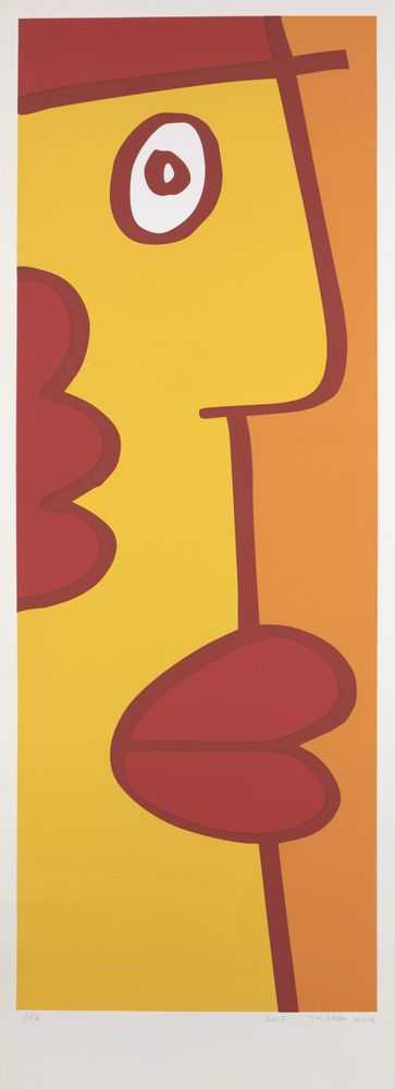 Thierry Noir, ‘I Am Looking In The Same Direction As You’, 2005, Print, Screenprint in colours, on wove paper, with full margins, null, Numbered
