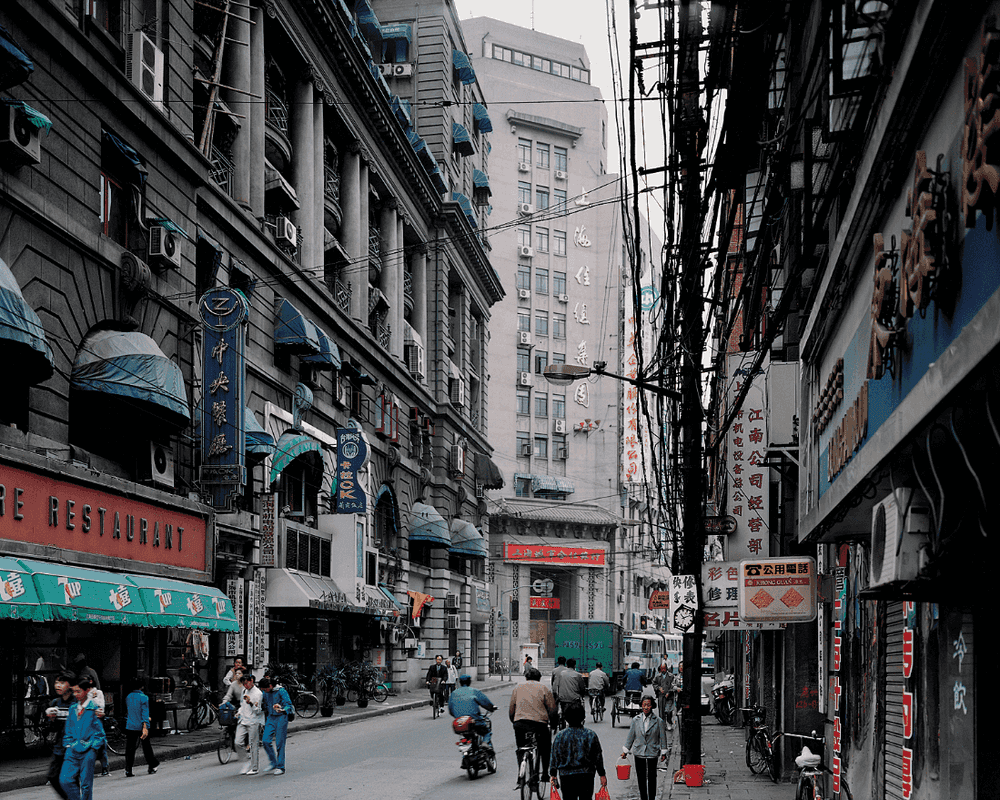 Thomas Struth, ‘Jiangxi Zhong Lu, Shanghai’, 1996, Print, Color photograph, C-print, Parkett Publishers, Numbered