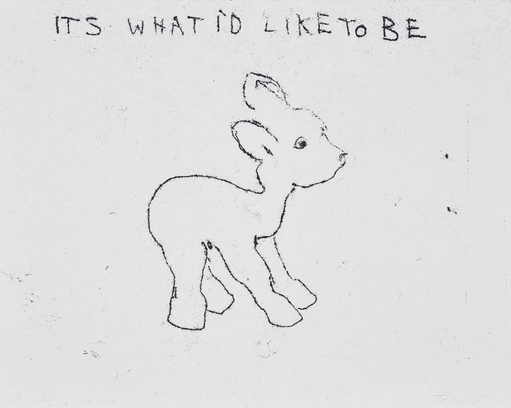 Tracey Emin, ‘It's What I'd Like to Be’, 1998, Print, Lithograph, Supastore Productions, Numbered
