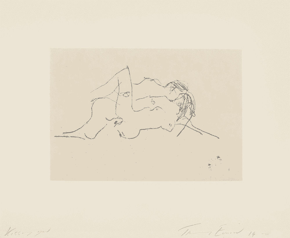 Tracey Emin, ‘Kissing You’, 2014, Print, Polymer gravure etching on chine collé on wove, null, Numbered, Dated