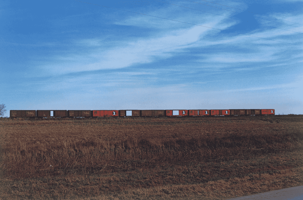 William Eggleston, ‘Train Cars in Field’, 1971, Print, Dye Transfer Print, null,