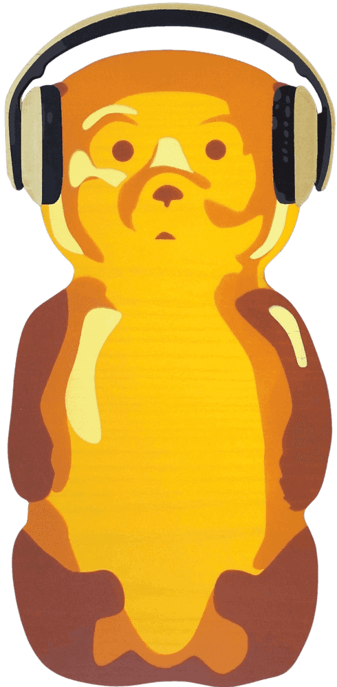 fnnch, ‘Music Bear
’, 2022, Sculpture, Spray paint on cut maple plywood, null, Numbered