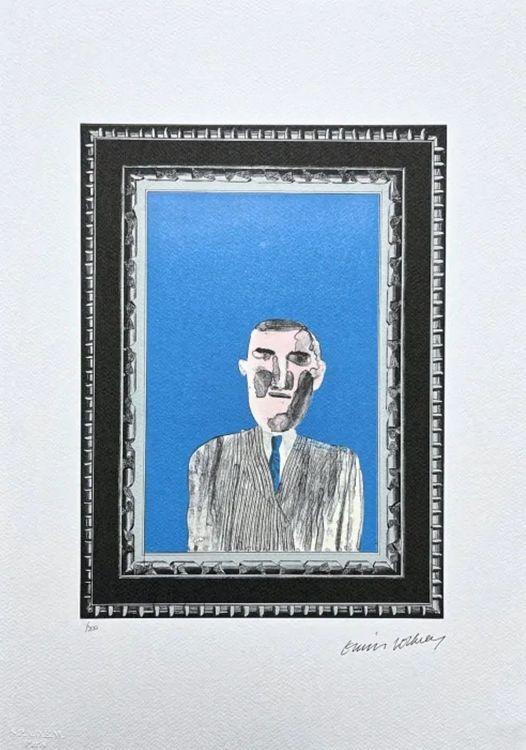Picture Of Portrait In Silver Frame