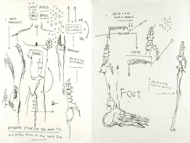 Academic Study of Male Figure, Leg of the Dog