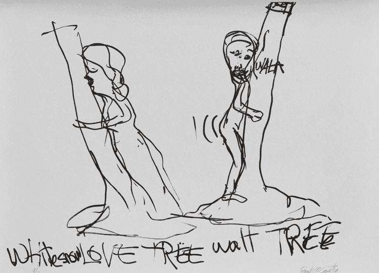 White Snow Love Tree Walt Tree