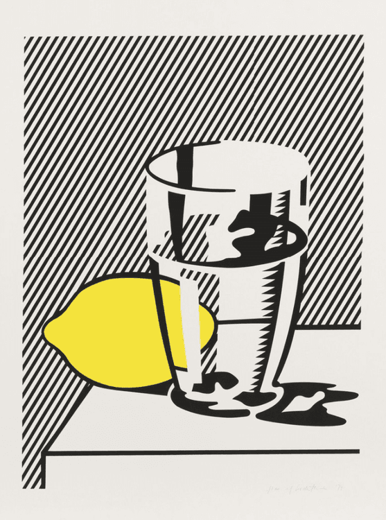 Still Life with Lemon & Glass
