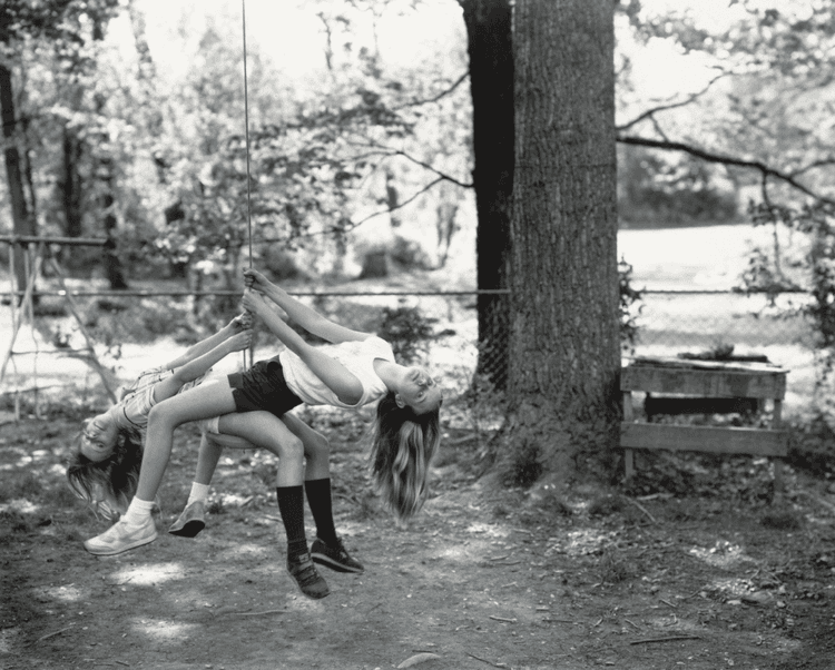 Robin and Jessie Swinging (At Twelve)