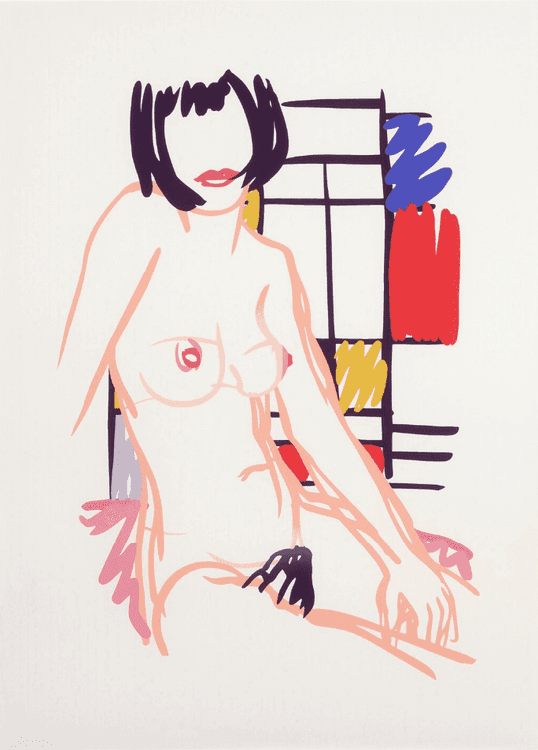 Monica Sitting with Mondrian